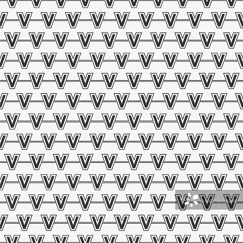 字母V无缝图案图片素材