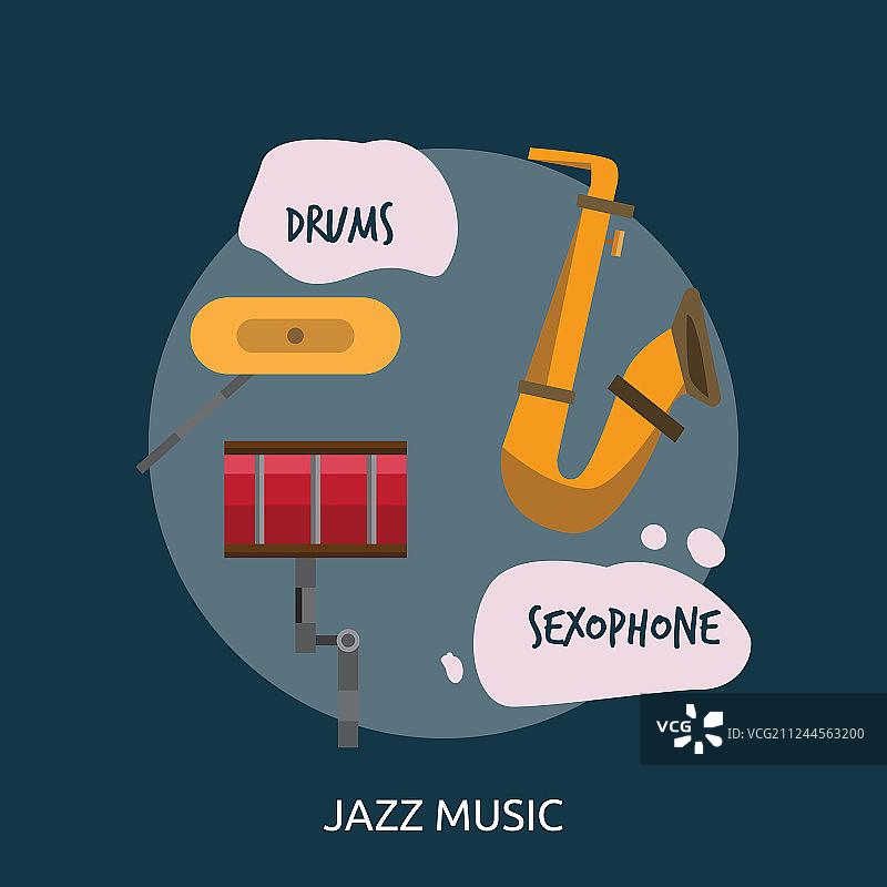 爵士音乐概念设计图片素材