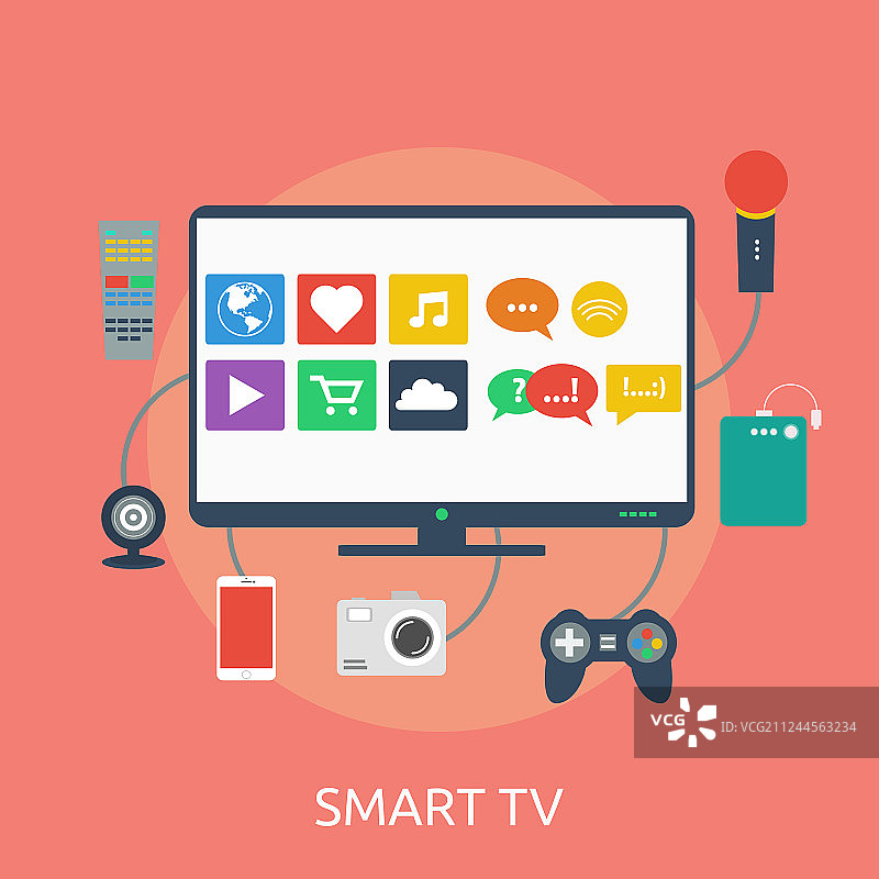 智能电视概念设计图片素材