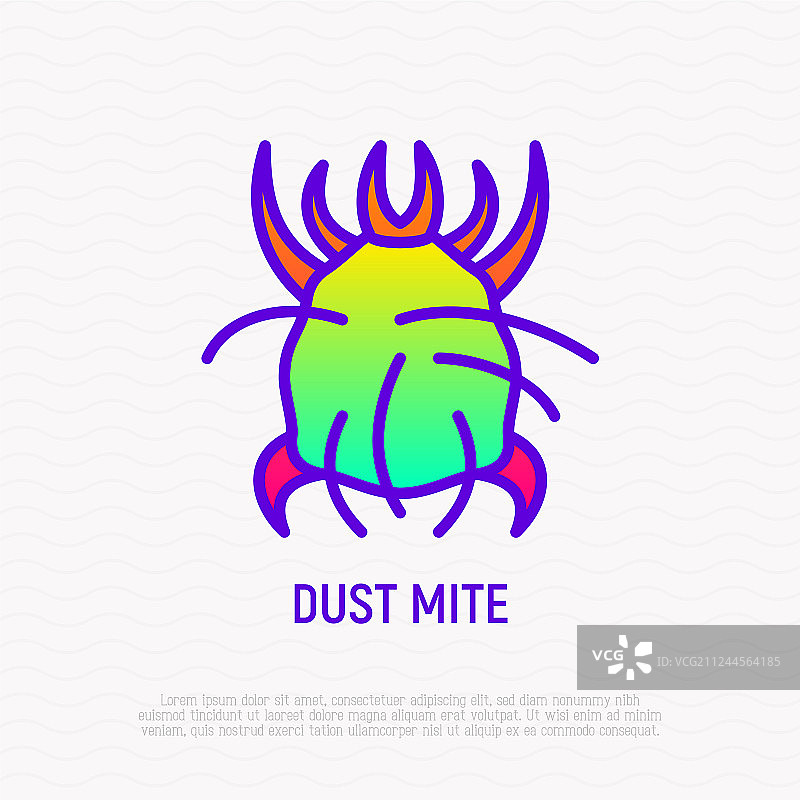 尘螨细线图标图片素材