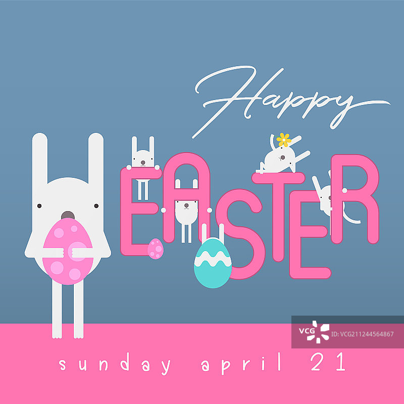 复活节贺卡图片素材