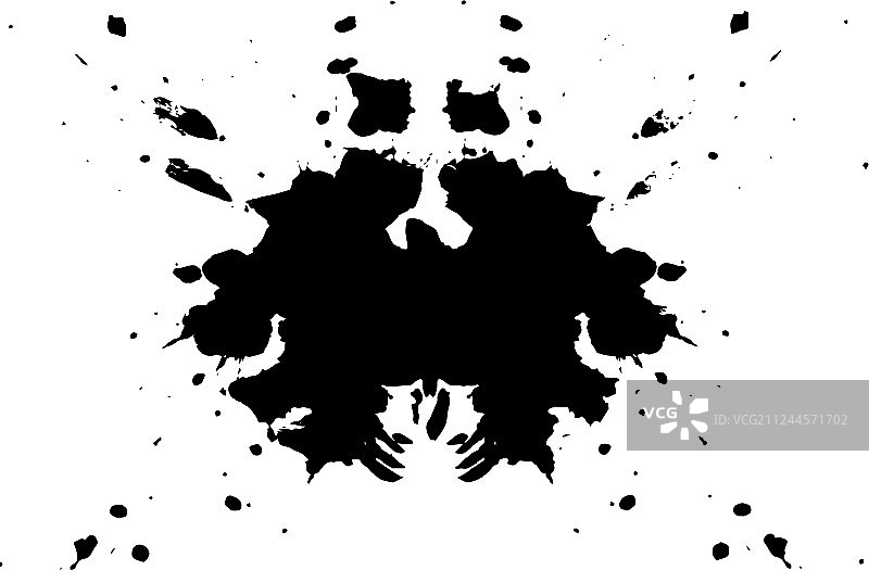 罗夏墨迹测试对称图片素材