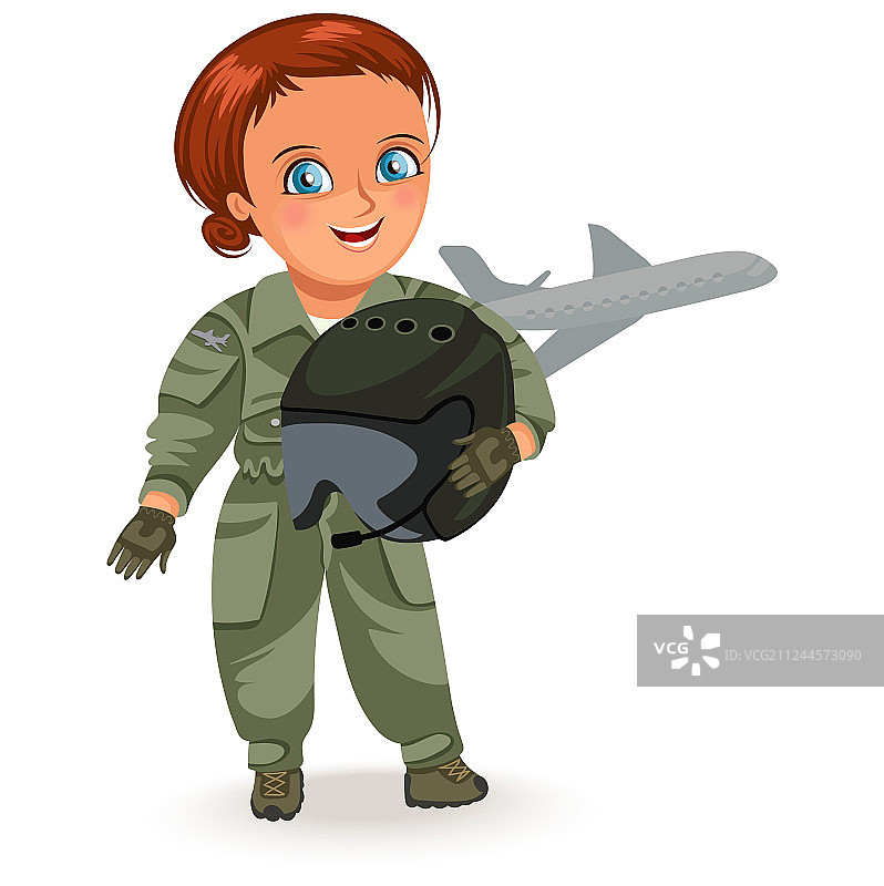 女飞行员图片素材