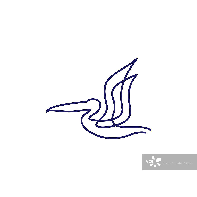 鹈鹕海湾鸟海岸海滩Logo图标图片素材