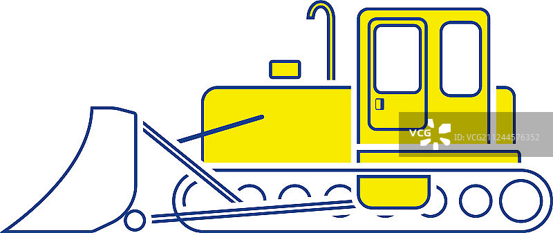 建筑推土机图标图片素材