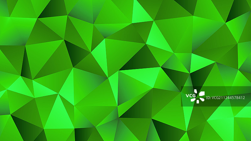 绿色色调的时尚低多边形背景设计图片素材