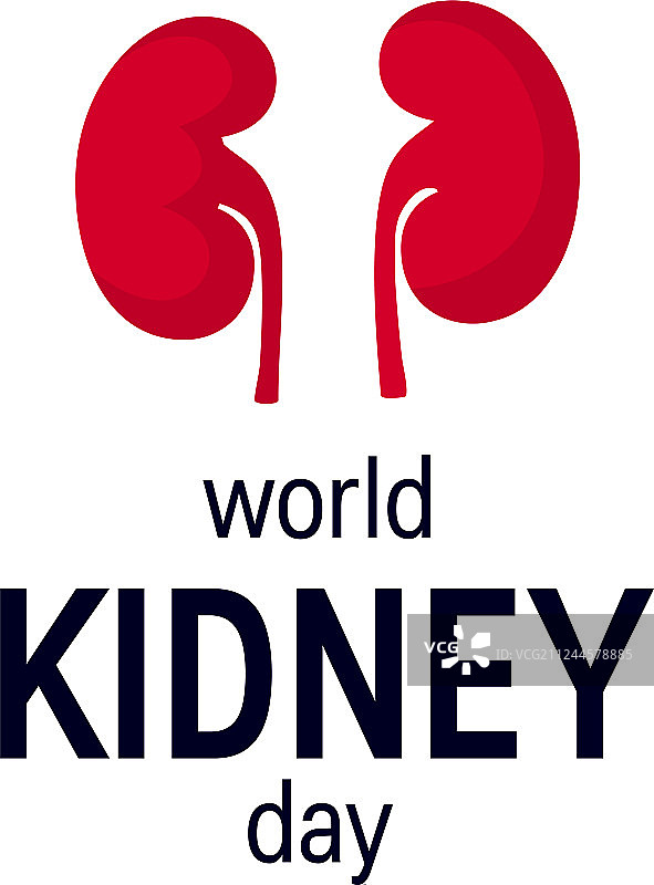 扁平风格世界肾脏日概念图片素材