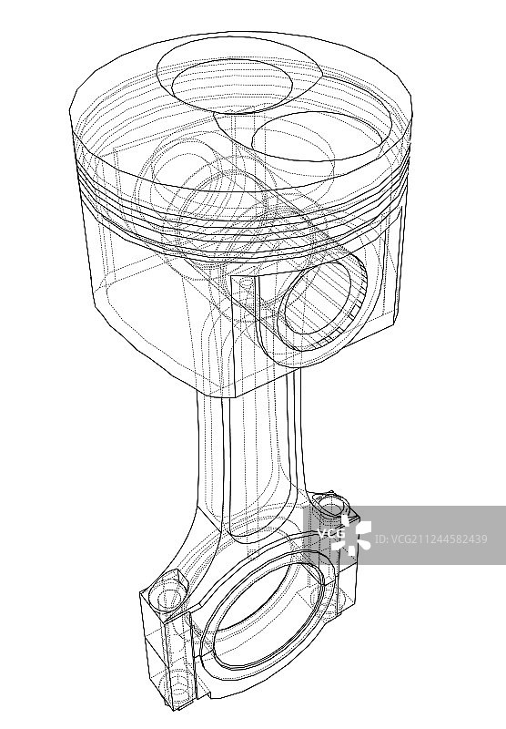 3D活塞渲染图图片素材
