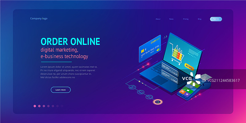 在线购物促销图片素材