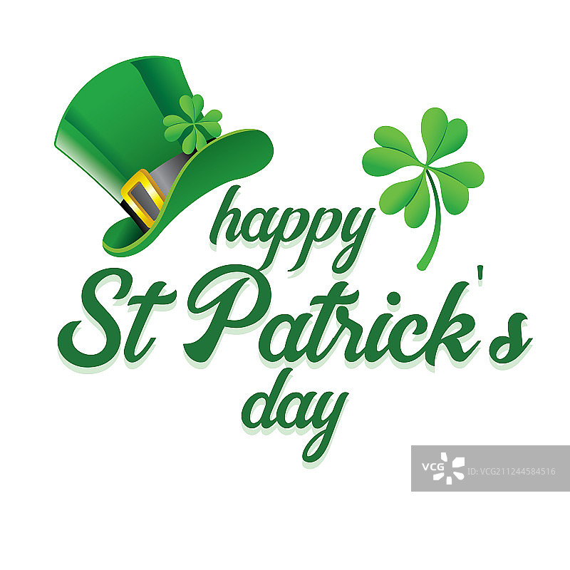圣帕特里克节庆祝问候图片素材