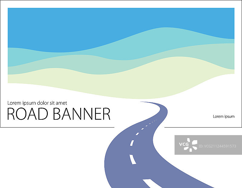 完美设计的乡村弯曲公路图片素材