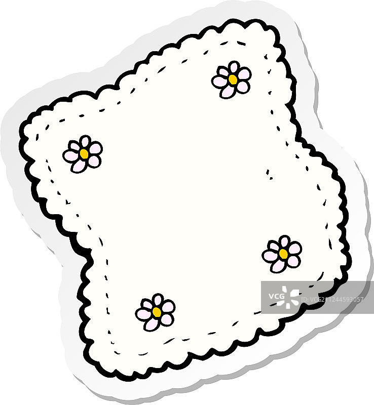 卡通手帕贴纸图片素材