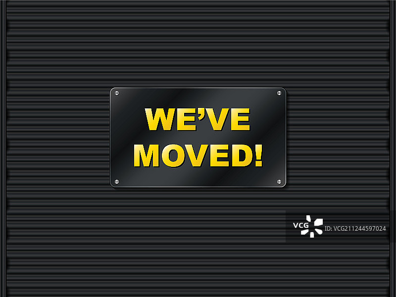 带文字的卷帘车库门图片素材