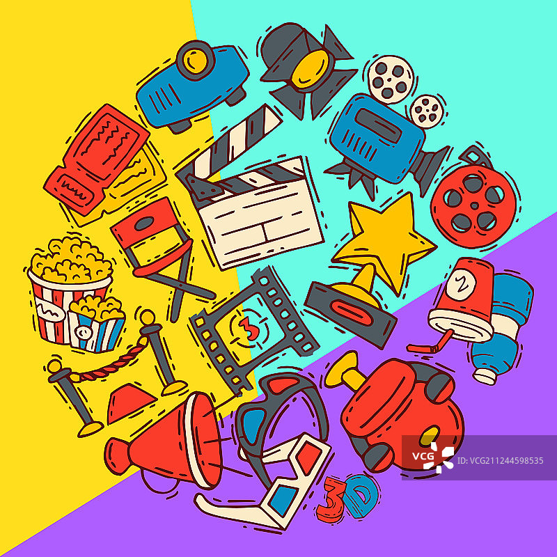 电影节海报宣传单媒体图标图片素材