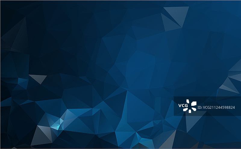 由三角形组成的深蓝色多边形图片素材