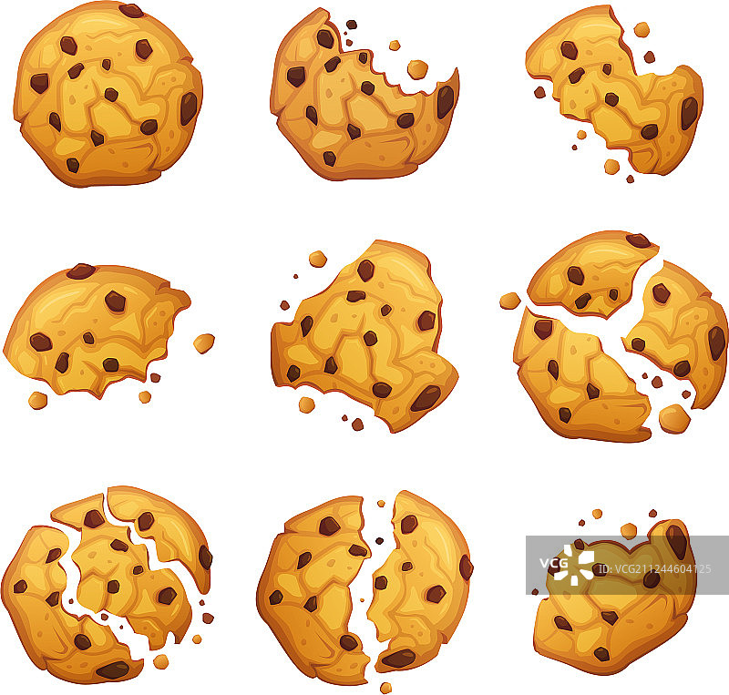 燕麦巧克力饼干屑图片素材