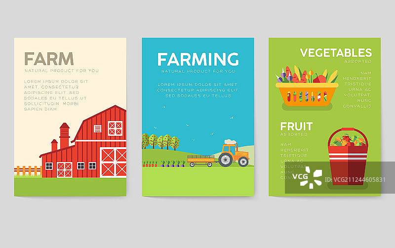 农场信息卡自然模板图片素材