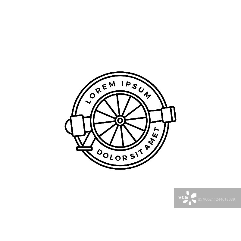 圆形徽章标志轮廓图片素材