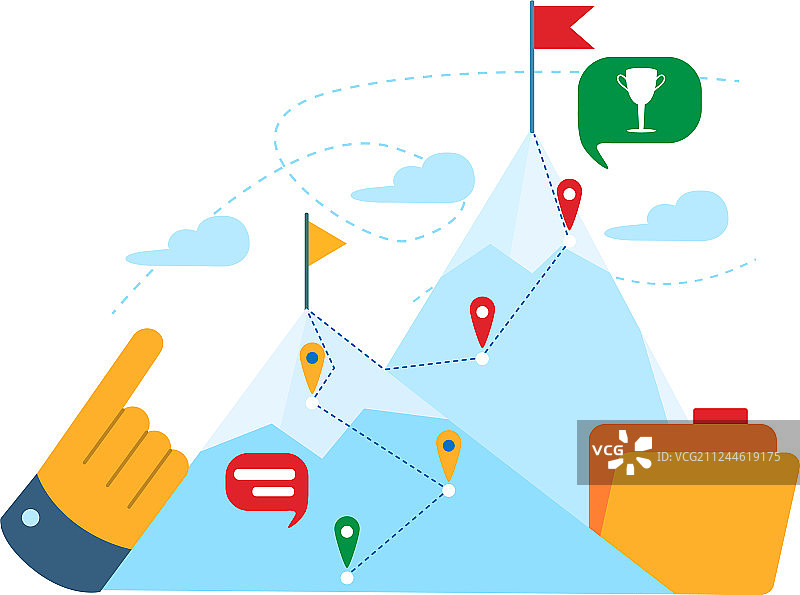 登山途中图片素材