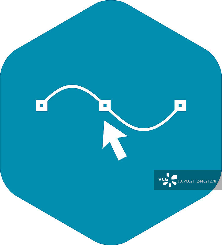 曲线图标简约风格简笔画图片素材