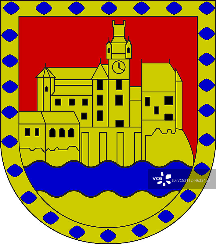 莱茵兰-莱茵-兰县的徽章图片素材