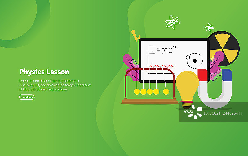 物理课程教育科学概念图片素材