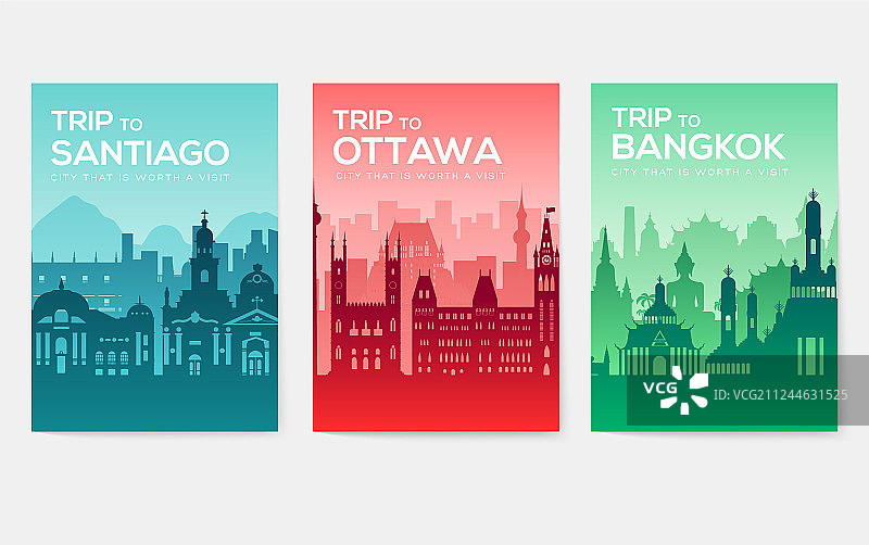 旅行信息卡风景模板图片素材