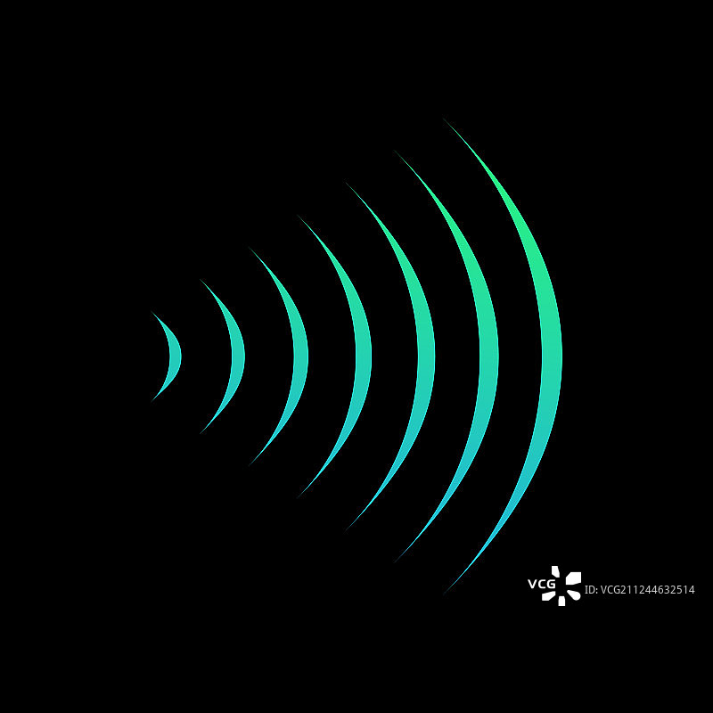 无线网络声音信号连接无线电波图片素材