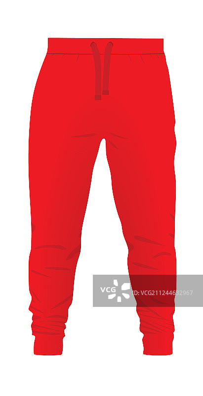 红色运动裤图片素材