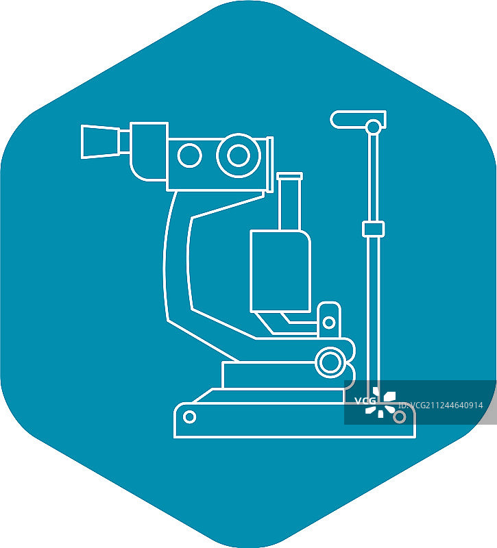 综合验光仪眼科测试设备图标图片素材