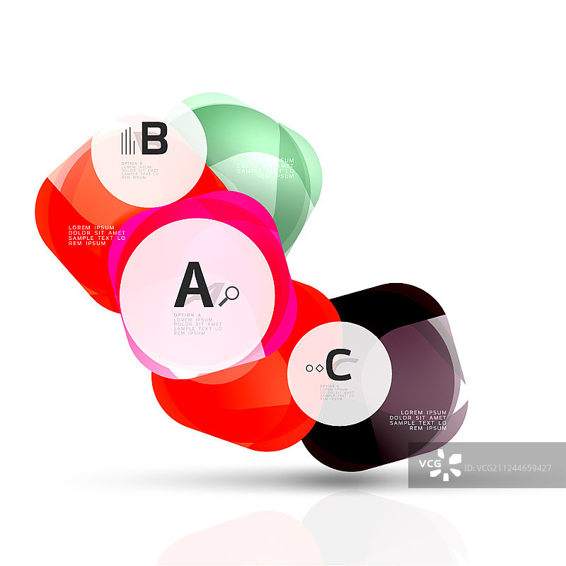 白色的方形和样本文本图片素材