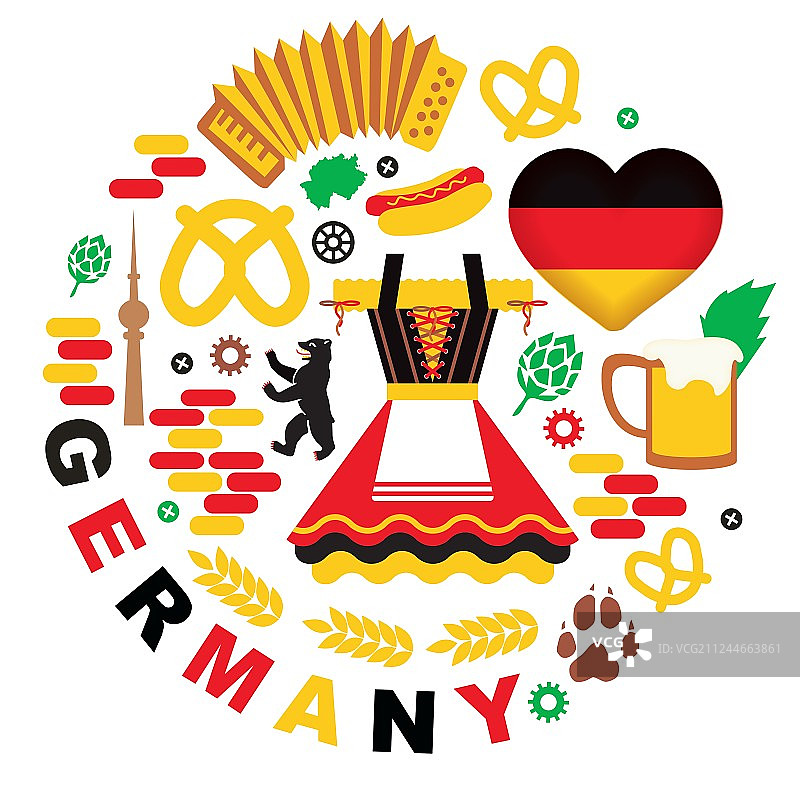 德国啤酒节元素图片素材