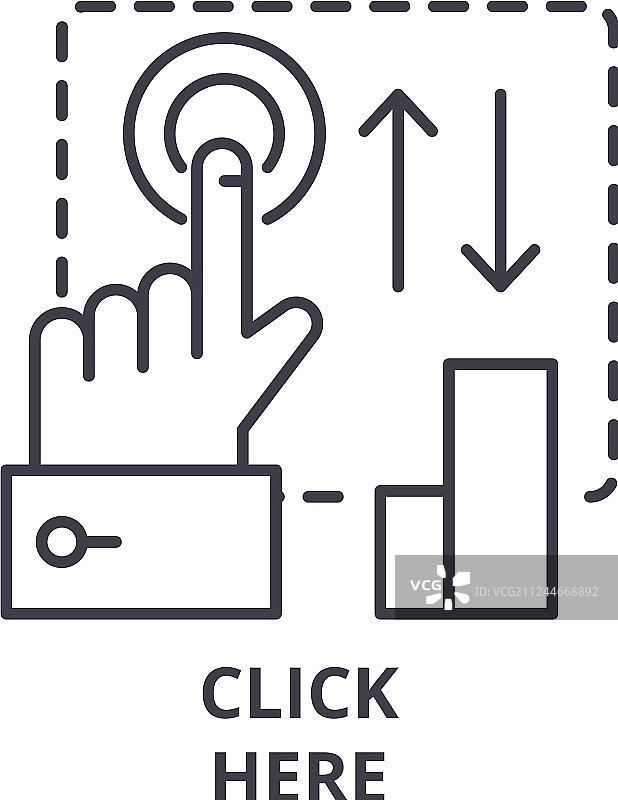点击这里行图标概念点击这里图片素材