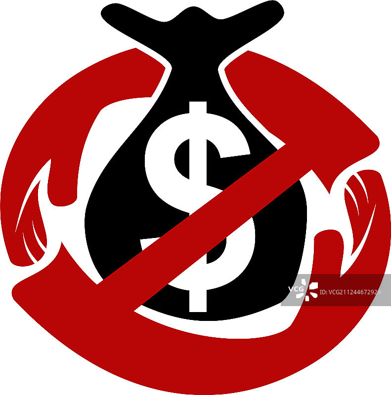 停止腐败标志设计模板图片素材