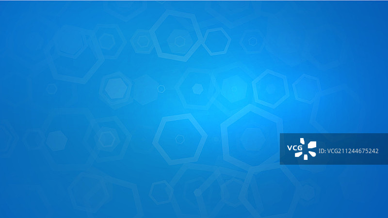 抽象蓝色六边形背景图片素材