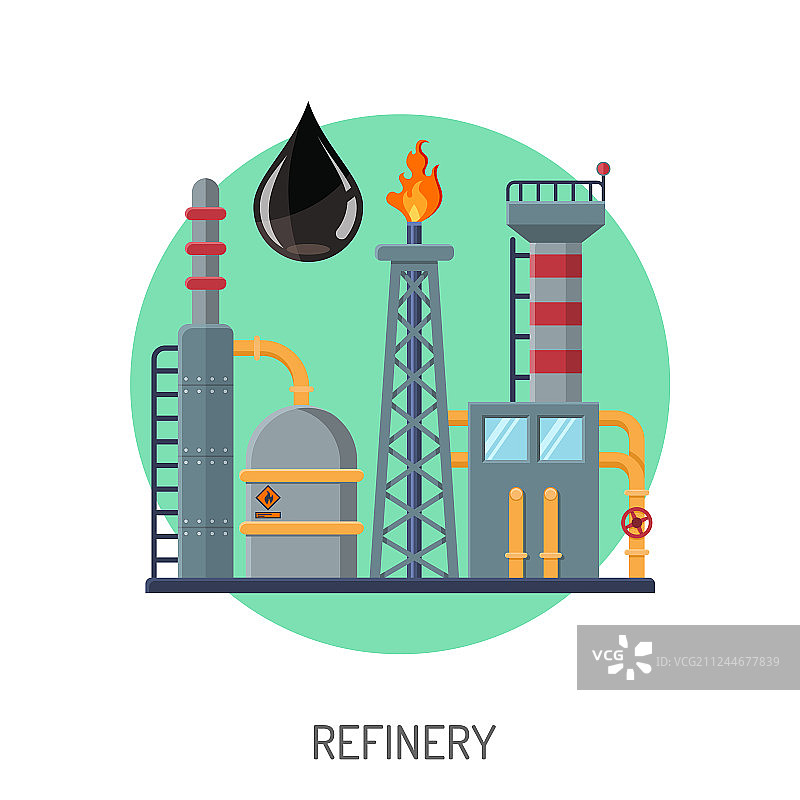 炼油厂图标图片素材