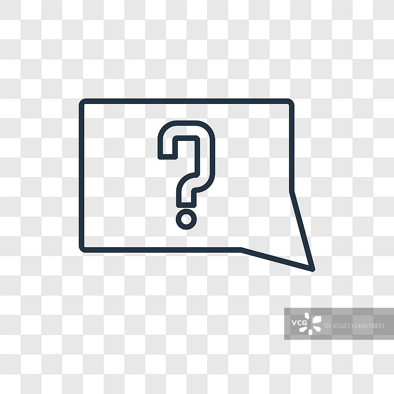 未知主题概念线性图标图片素材