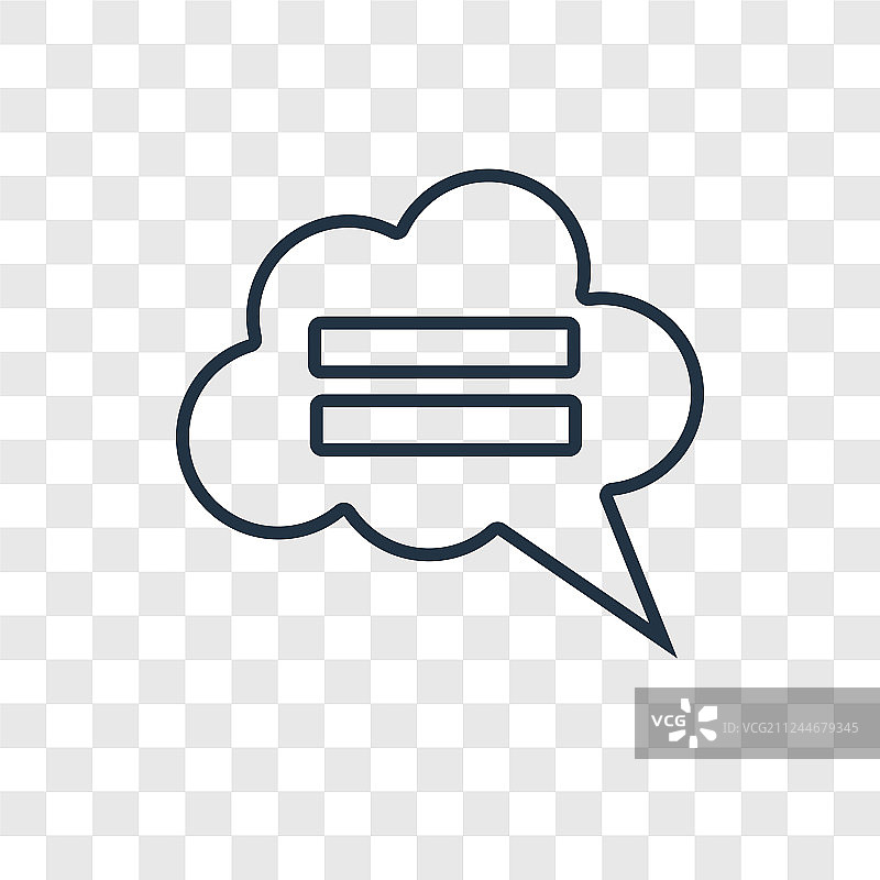 线性对话气泡概念图标图片素材