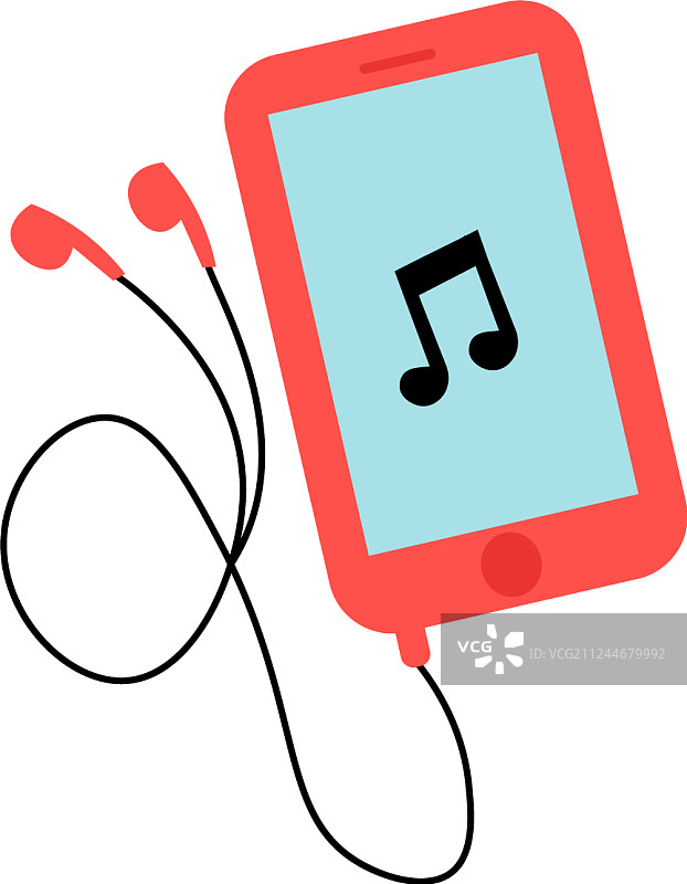 扁平随身听图片素材