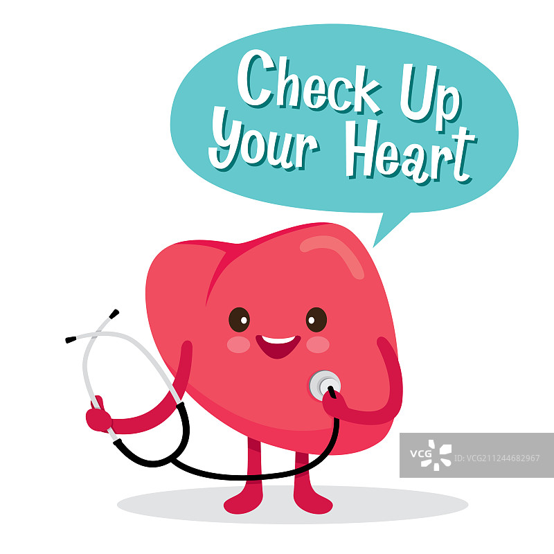 卡通人物的人体内部器官：心脏图片素材