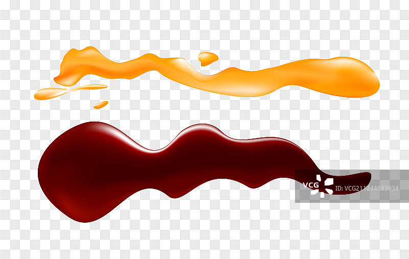 分离的各种酱料图片素材