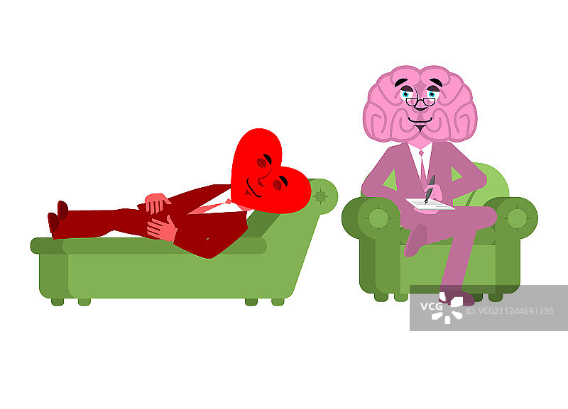 心脏病患者在脑科心理医生前台图片素材