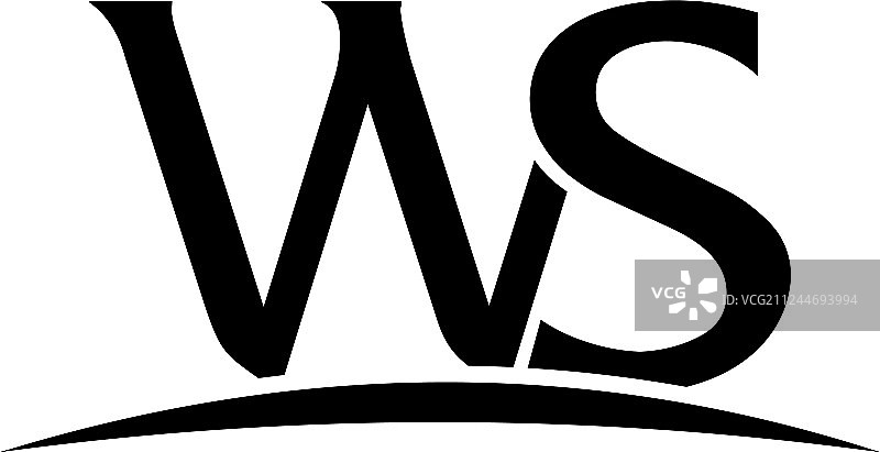 字母W S图片素材