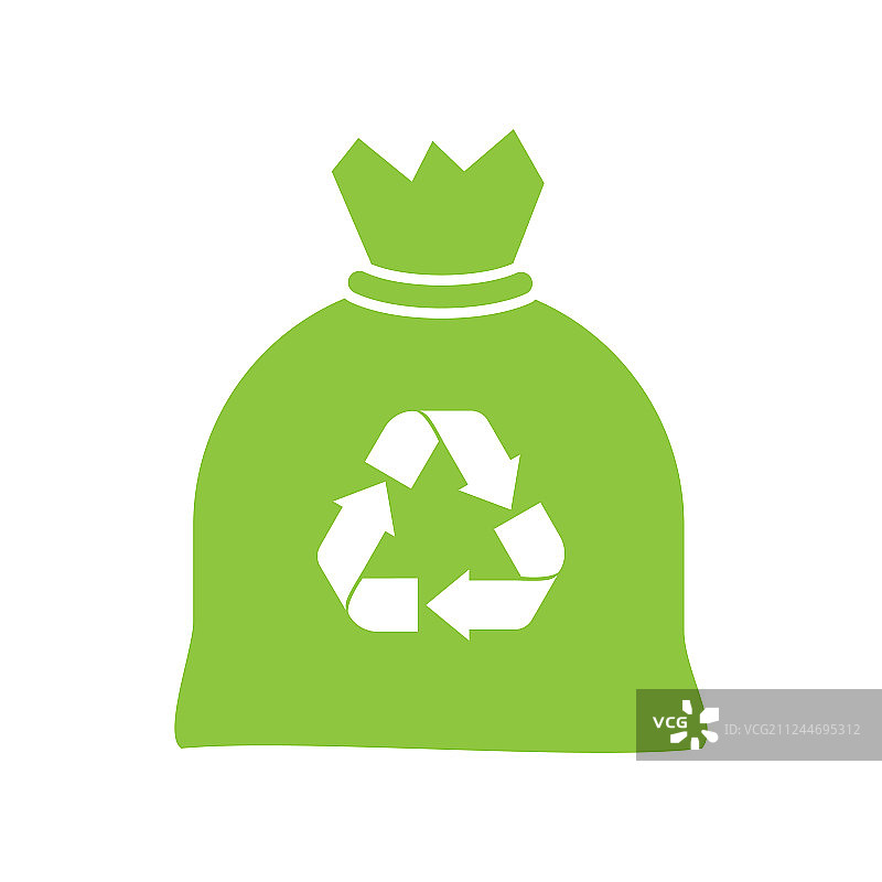 垃圾回收袋图标图片素材