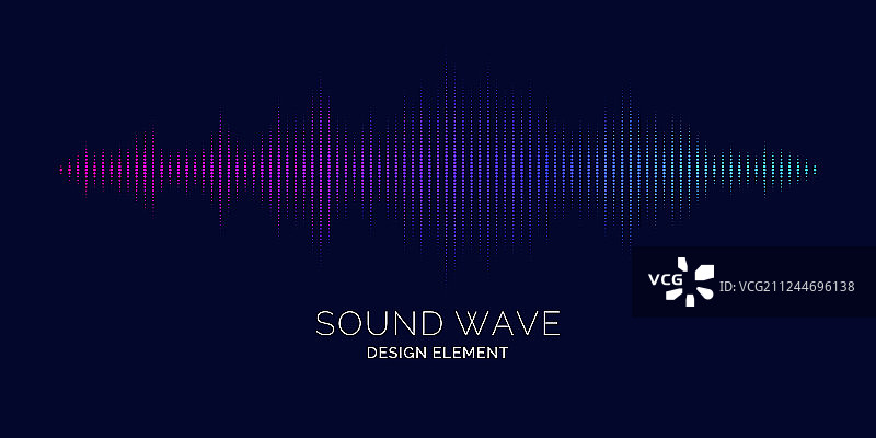 深色背景上的声波均衡器图片素材