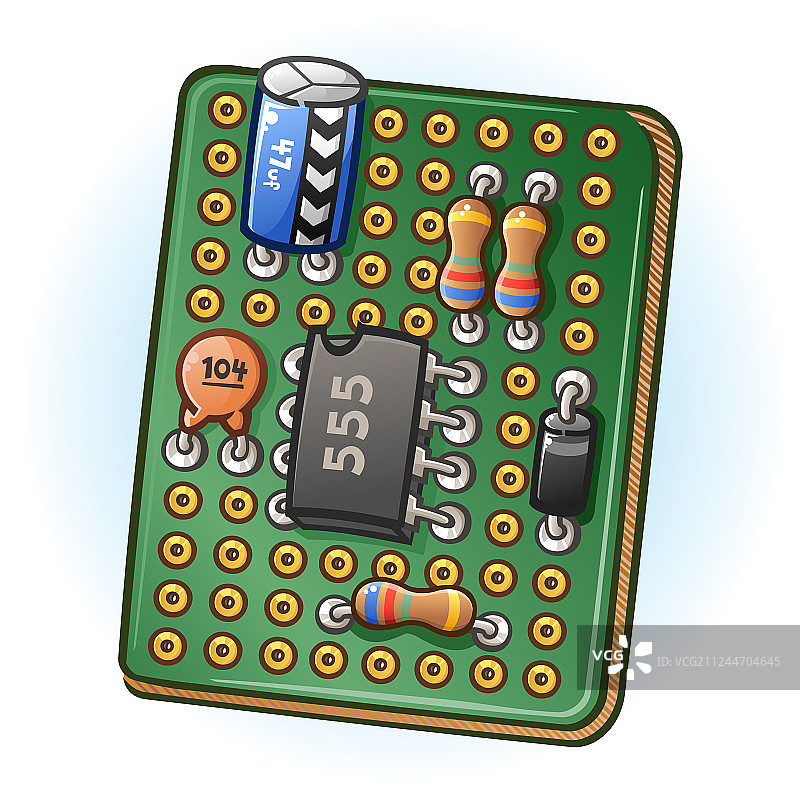 电路板PCB卡通图片素材