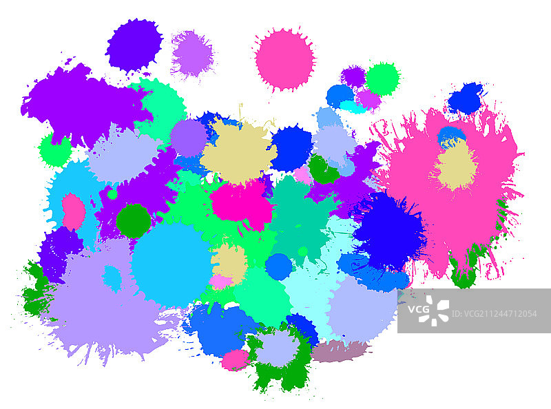 冷伽马油漆飞溅图片素材