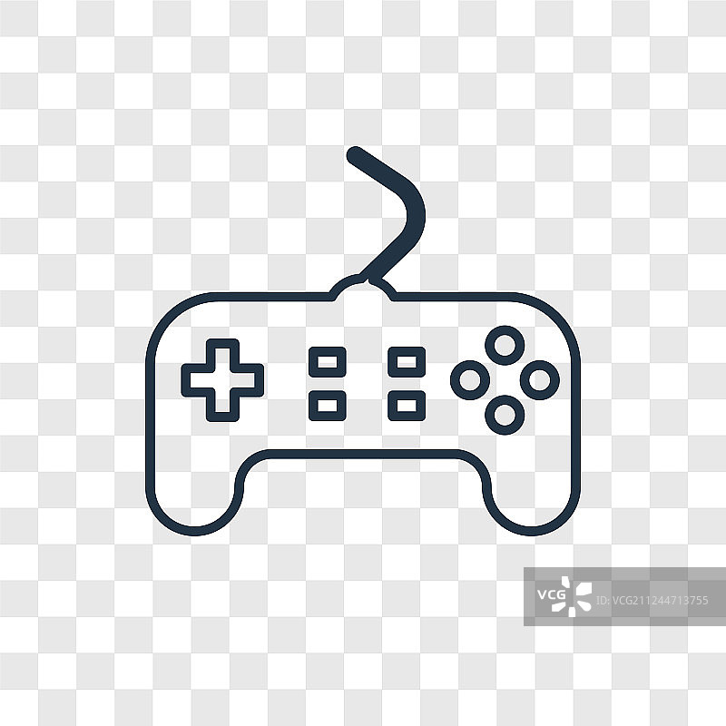 游戏控制器概念线性图标图片素材