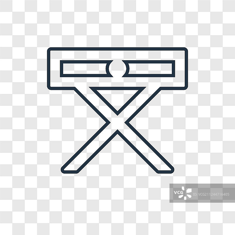 线性床头柜概念图标图片素材