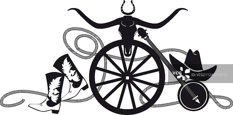 乡村西部banner图片素材